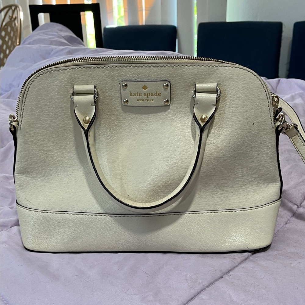 Kate Spade Cream Satchel Bag